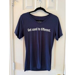 The Chosen Get Used to Different Navy V Neck T Shirt‎ Womens Medium
